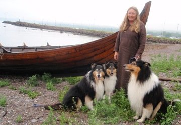 The Vikingwoman Anita with from left Little Heike-mother, Wild Villemo, TengelMan